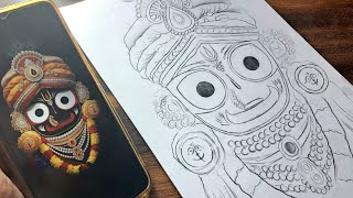 Lord Jagganath ji drawing | Jagganath ji sketch | Outline | Part -1 | Sketch |
