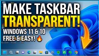 How to Make Taskbar Transparent in Windows 11 and 10