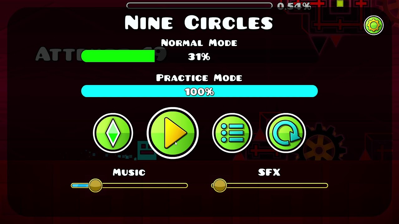 Nine Circles My first Hard Demon ? Day one - YouTube