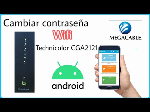 cambiar la contraseña WIFI  Android | Technicolor CGA2121 Megacable