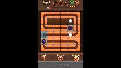 Roll The Ball Slide Puzzle 2 - Basic B Level 8 Walkthrough