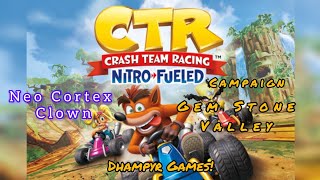 Crash Team Racing Nitro Fueled - Campaign - Neo Cortex (Clown) - Gem Stone Valley - Xbox Series S