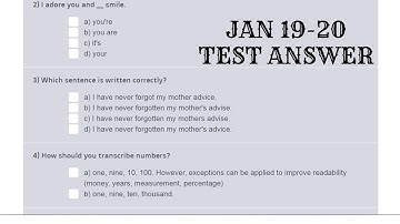 GoTranscript Quiz Answers  Jan 19, 2020   WITH PROOF