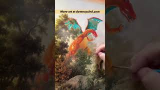 Famous COMING SOON! Mega Charizard Y in thrift store print. #pokemon #charizard #painting Wealth