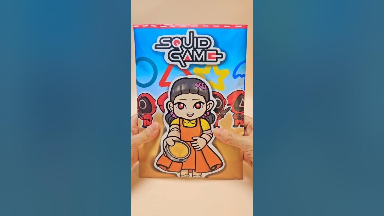 Squid game🐙 blind bag #unboxing #papercraft #paperdiy #asmr #오징어게임