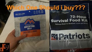 4Patriots or Mountain house? (survival food review)