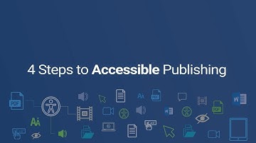 Four Steps to Accessible Publishing| Document Accessibility | ADA, WCAG, SECTION 508, PDF/UA