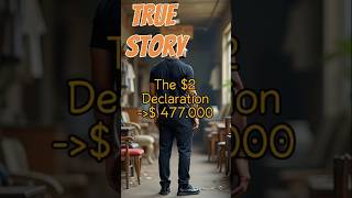 He paid $2.48… and found a $477,000 treasure! 💸📜 #truestory #shorts #story