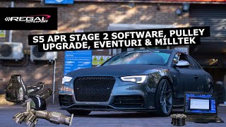 483HP & 420lbfts with APR Stage 2 ECU, TCU, Pulley, Eventuri & Milltek Exhaust on an Audi B8.5 S5