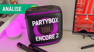 JBL PARTYBOX ENCORE 2: caixa PORTÁTIL tem SOM POTENTE e DOIS MICROFONES | Análise / Review