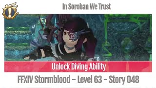 FFXIV Unlock Diving Ability - In Soroban We Trust - Story 048 - Stormblood