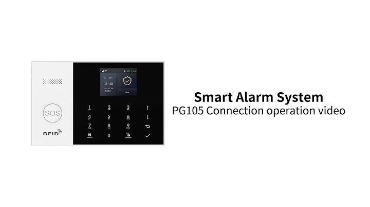 PG-105 Alarm Control Panel New Interface Detailed Operation Video