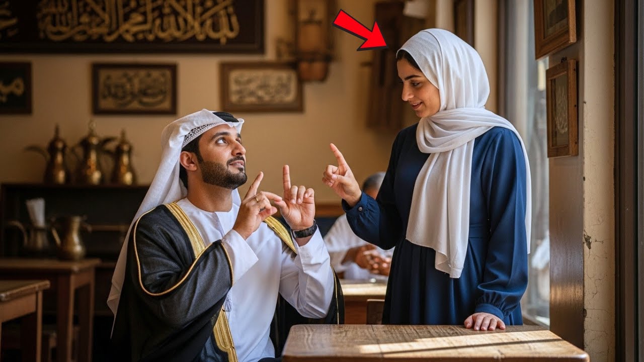 لَم يَفهَم أَحَدٌ الملياردير العربي الأبكم - حتى اقتربت النادلة المتواضعة من الطاولة و...