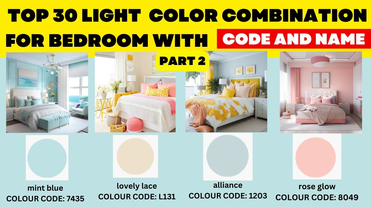 Top 30 Light Color Bedroom | Part 2 | Asian Paints Bedroom Light Colour ...