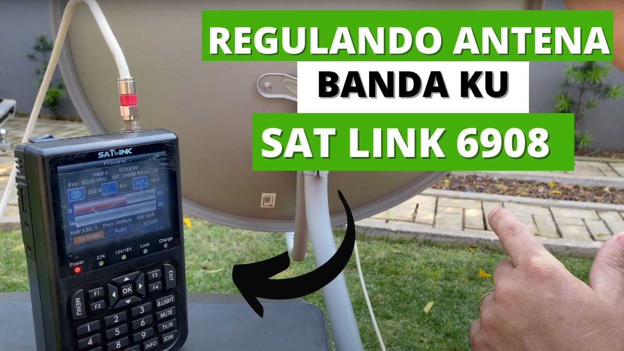 Regulando antena ku com starone d2 com SATLINK satélite parabólica ...