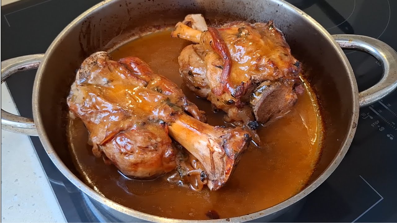 CODILLO ASADO, receta de Navidad 🎅 y Ocasiones Especiales (Jugoso por dentro y Crujiente por fuera!!