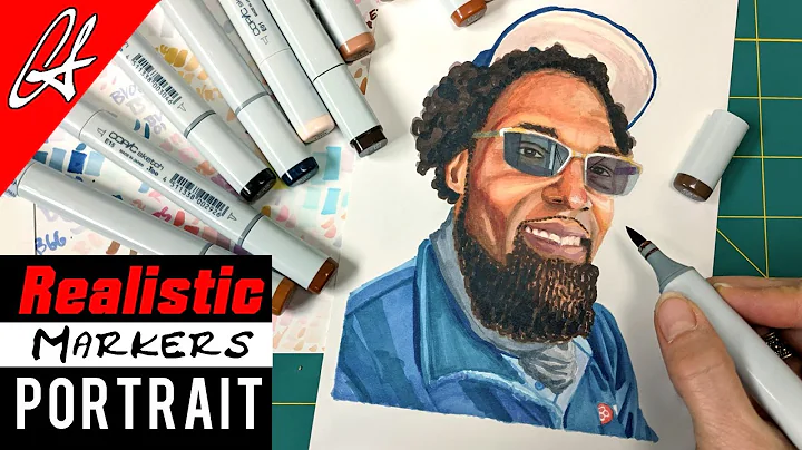 Drawing Realistic Portrait with Copic Markers