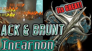 Ack and Brunt Incarnon Builds and tests | Warframe