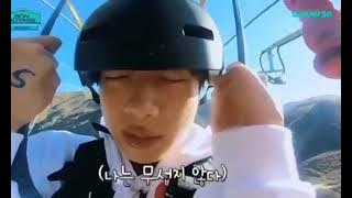 Hobi and Jin doing bungee jumping💥