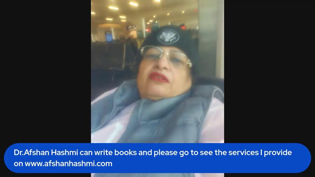 Live from airport-by Dr.Afshan Hashmi