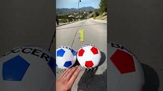 Which Ball Will Win In A Race? Soccer vs Football
