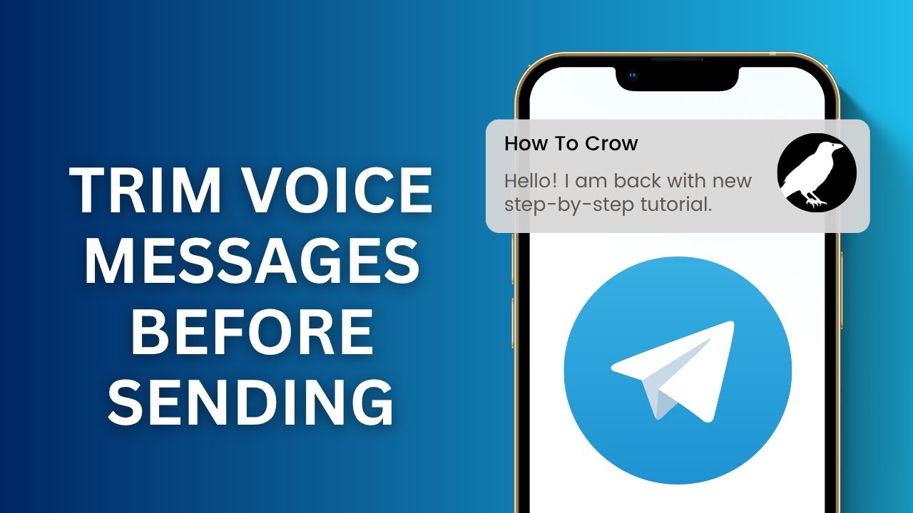 Telegram Message Before How to Trim Voice Messages Before Sending in Telegram - YouTube