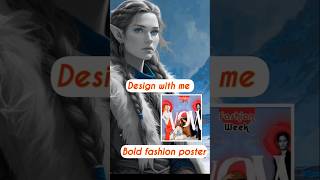 Fashion poster / design with me in canva