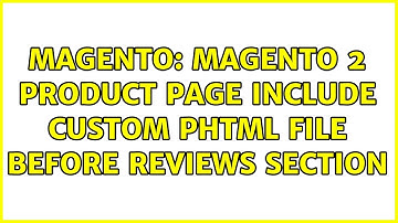 Magento: Magento 2 product page include custom phtml file before reviews section