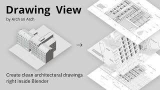 Full Drawing View — Architectural Drawing Add-on for Blender Guide