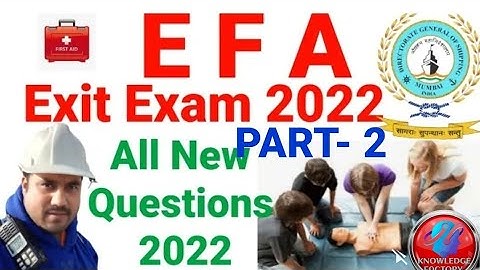 2024 NEW UPDATED EFA ,MFA EXIT EXAM QUESTIONS & ANSWERS, DG SHIPPING , INDIA