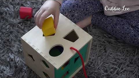 Premium Wooden Shape Sorter Toy with Sliding Lid & Carrying Strap 12 Color Solid Wood Geomet Reviews