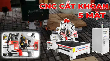 Máy CNC 1 Đầu Thay Dao Khoan 5 Mặt Trục Cưa Cắt Đa Góc | Máy CNC Trung Tâm 2.5D - SM 1325 RATC BS