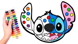 Lilo & Stitch 💙 Dibuja y Colorea a STITCH Pop It 🌈 Videos para niños