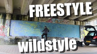 FREESTYLE WILDSTYLE GRAFFITI PIECE ~~ HAVING FUN, WHAT IT'S ALL ABOUT!!! by Eks Graffiti Art 907 views 4 days ago 5 minutes, 30 seconds