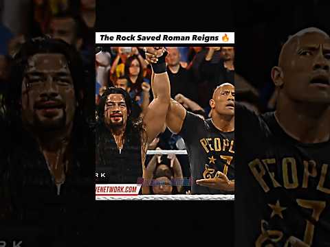 The Rock Saved Roman Reigns 🔥 | Kane & Big Show Run Away #shorts