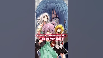 Rimuru summoned the Trio Demonesses #anime #tensura #rimuru