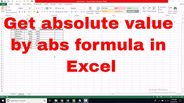 Use Abs formula or function and get absolute value in Excel | Bangla tutorial | BDNL RAKIB