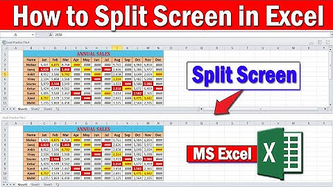 Split Screen in Excel: View Multiple Sections at Once || Excel Shortcuts and Tricks