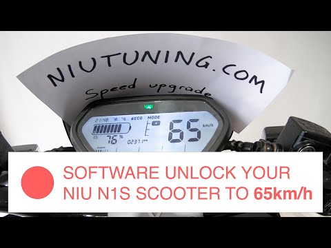 NIU Tuning (NIU N1S 65km/h software unlock)