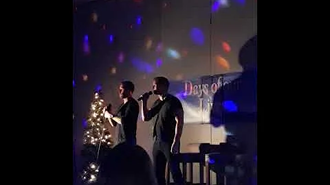 Eric Martsolf and Kyle Lowder singing Shake It Up ...