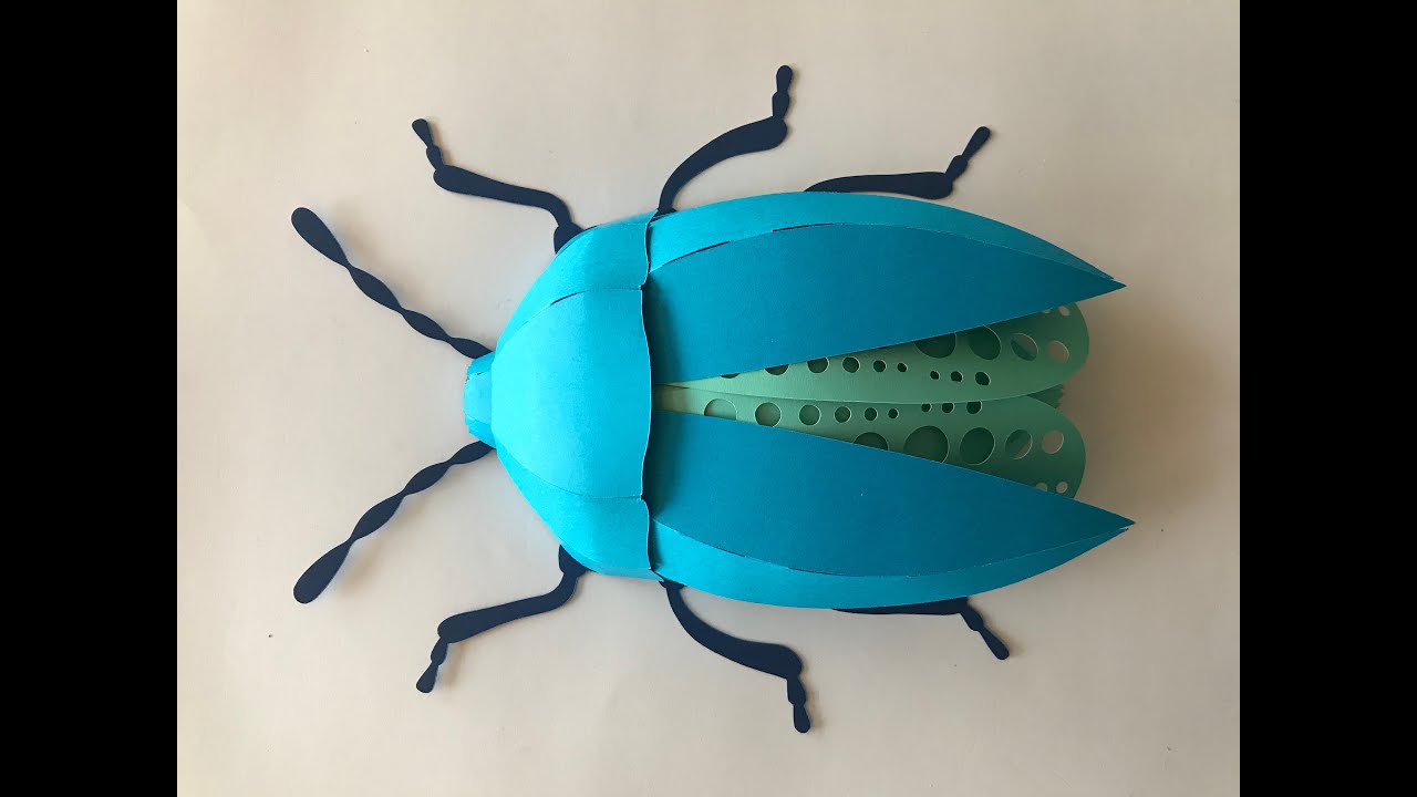 Bug 3D paper craft - YouTube