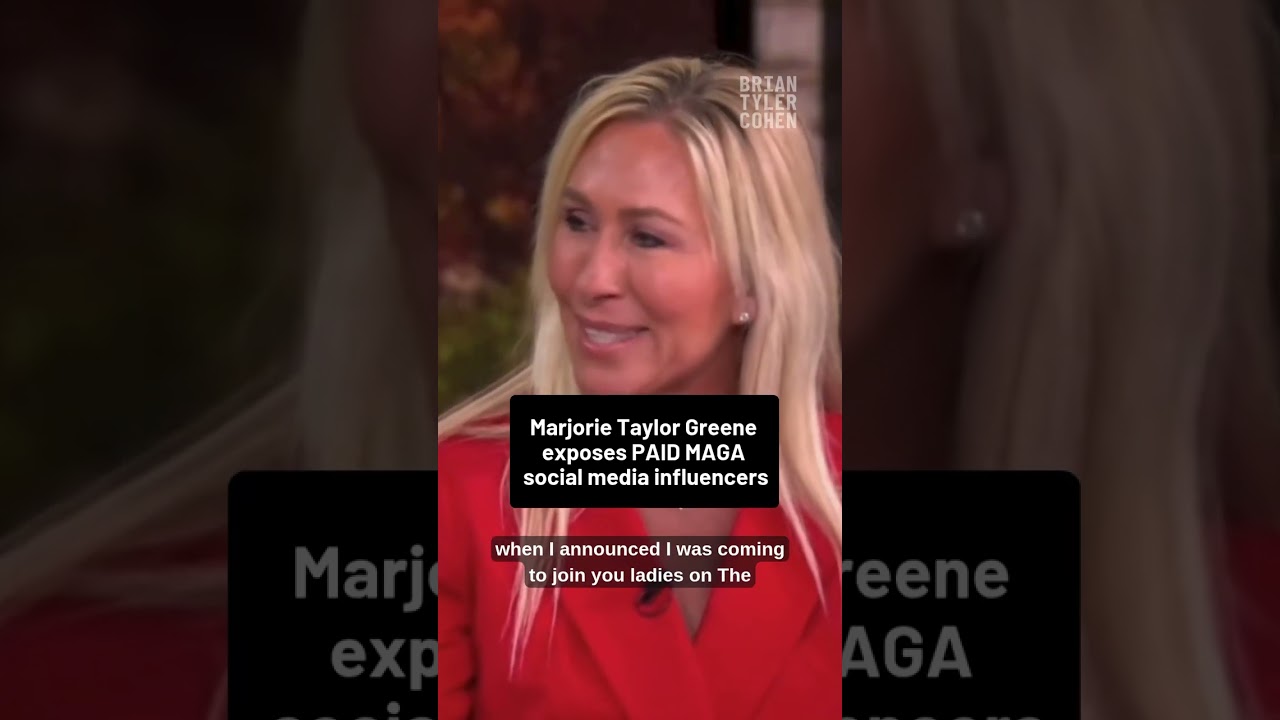Marjorie Taylor Greene exposes PAID MAGA social media influencers
