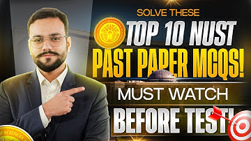 TOP 10 NUST MCQs 2026 NET PAPERS | NUST NET Past Papers with Solutions | NUST NET Preparation | NET