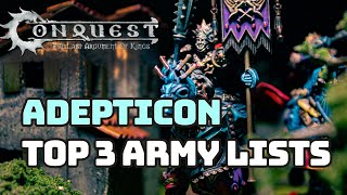 Top 3 Adepticon winning army lists (Conquest the Last Argument of Kings)