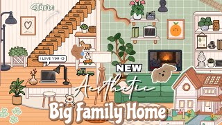 🌿Big Family Home Aesthetic New Update🧸Toca Boca [House Design] Tocalifeworld | Makeover (PART1)