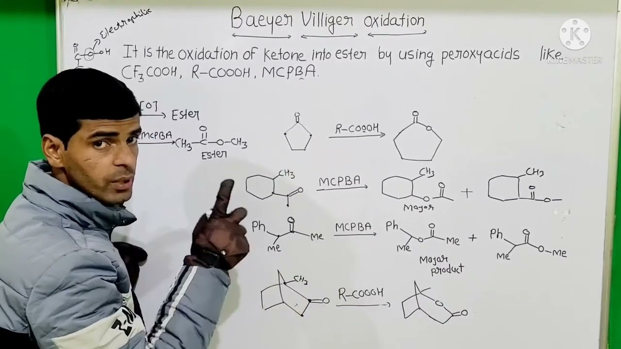Bayer villiger Oxidation #Name reaction #Reaction  mechanism