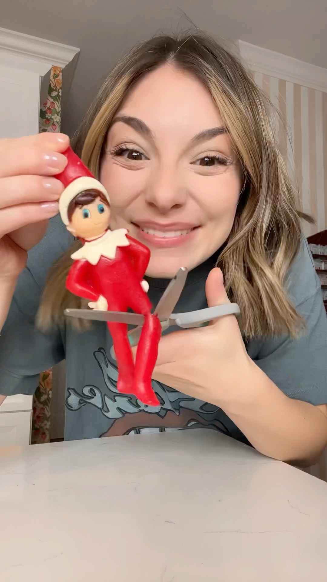 The elf in the shelves are officially in danger! ?? #comedy
