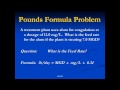 Pounds Formula Example