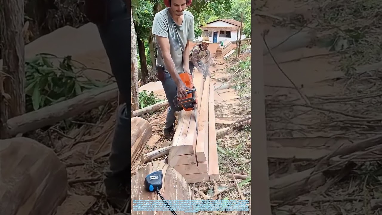 Guiding the Saw: How a Chainsaw Draws Lumber from a Log