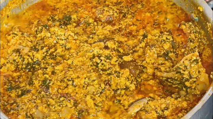 African best way of making egusi add afang leaf soup as akwa ibom girl Fast and easy